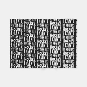 Mijn zoon heeft Hockey papa en Hockey mama. Fleece Deken