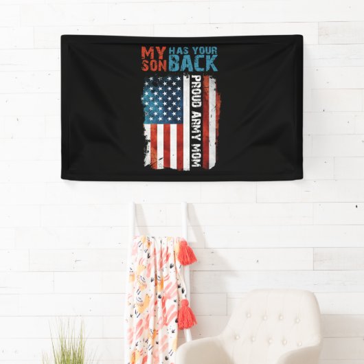 Mijn zoon heeft je achterkamertjesmam spandoek (Insitu)