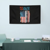 Mijn zoon heeft je achterkamertjesmam spandoek (Beurs)