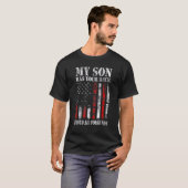Mijn zoon heeft je moeder van de luchtforge achter t-shirt (Voorkant volledig)