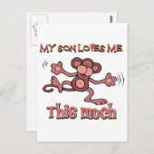 Mijn zoon houdt zo veel van me briefkaart (Voorkant / Achterkant)