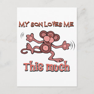 Mijn zoon houdt zo veel van me briefkaart