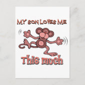 Mijn zoon houdt zo veel van me briefkaart (Voorkant)