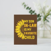 Mijn zoon in de wet is mijn favoriete kind bedankkaart (Staand voorkant)