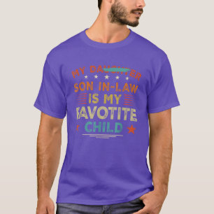 Mijn zoon in de wet is mijn favoriete kind grappig t-shirt