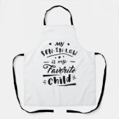 Mijn zoon in de wet is mijn favoriete kind schort (Voorkant)