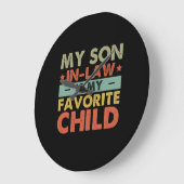 Mijn zoon in de wet is mijn favoriete kinderfamili grote klok (Hoek)