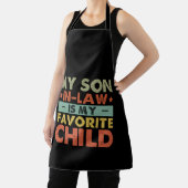 Mijn zoon in de wet is mijn favoriete kinderfamili schort (Insitu)
