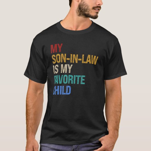 Mijn zoon in de wet is mijn favoriete kindergeld t-shirt (Voorkant)
