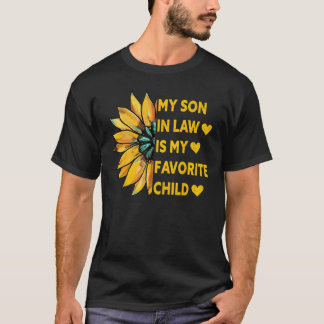 Mijn zoon in de wet is mijn favoriete kindfamilie t-shirt