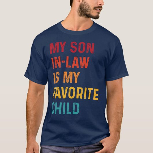 Mijn zoon InLaw is mijn favoriete kind grappige vi T-shirt (Voorkant)