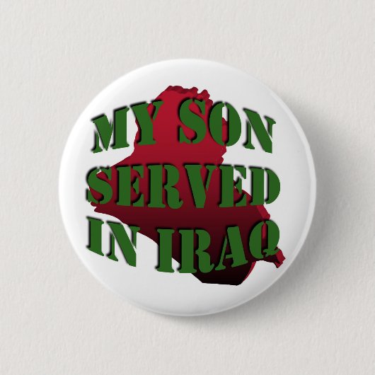 Mijn zoon Irak Buttonnen Ronde Button 5,7 Cm (Voorkant)