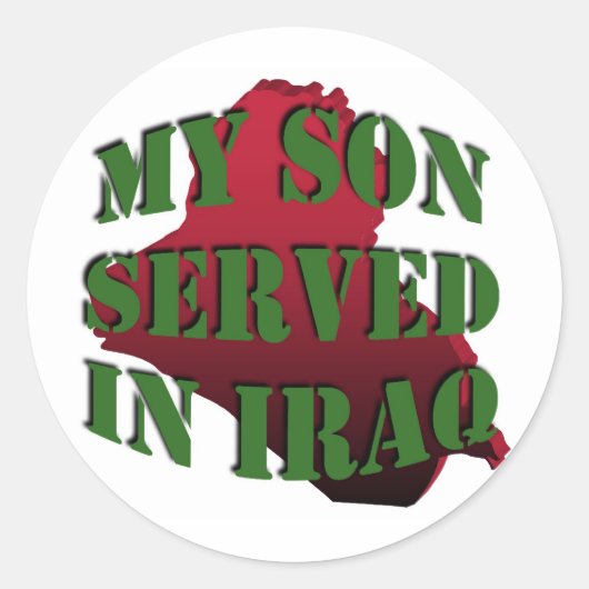 Mijn zoon Irak Stickers (LG) (Voorkant)