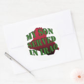 Mijn zoon Irak Stickers (LG) (Envelop)