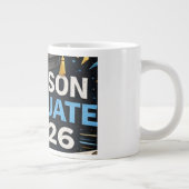 Mijn zoon is afgestudeerd 2026 grote koffiekop (Rechts)
