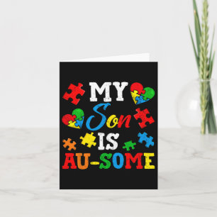 Mijn zoon is au-some autisme bewustzijn maandelijk kaart