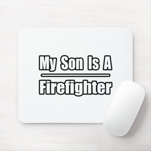 Mijn zoon is brandweerman muismat (Met muis)