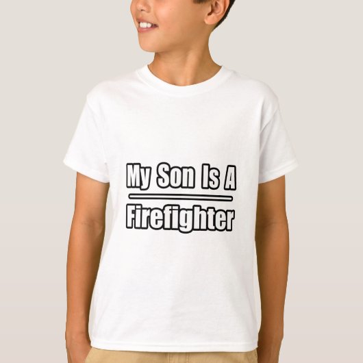 Mijn zoon is brandweerman t-shirt (Voorkant)