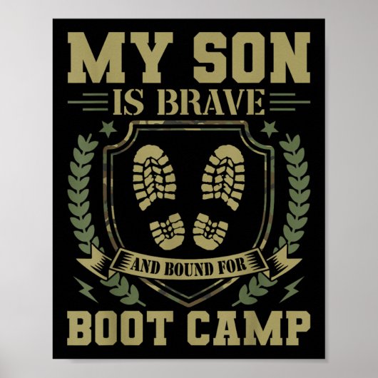 Mijn zoon is dapper en gaat naar de basisopleiding poster (Voorkant)