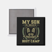 Mijn zoon is dapper en gaat naar de trainingskamp magneet (Voorkant / Achterkant)