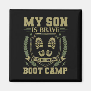 Mijn zoon is dapper en gaat naar de trainingskamp  magneet