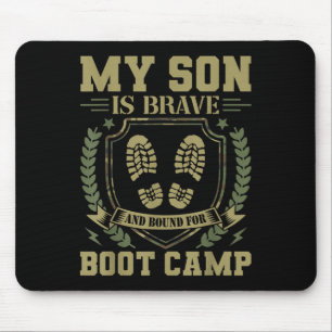 Mijn zoon is dapper en gaat naar de trainingskamp muismat