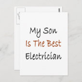 Mijn zoon is de beste elektricien briefkaart (Voorkant / Achterkant)