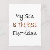 Mijn zoon is de beste elektricien briefkaart (Voorkant)