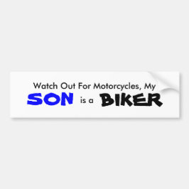 Mijn zoon is een Biker Bumpersticker