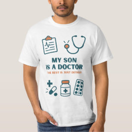 Mijn zoon is een dokter – Grappig & trots familied T-shirt
