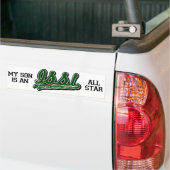 "Mijn zoon is een ISSL All Star" Bumpersticker (Op Truck)