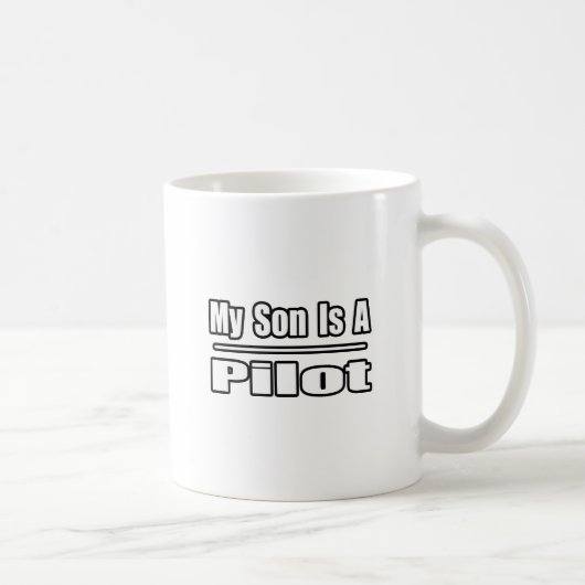 Mijn zoon is een piloot koffiemok (Rechts)