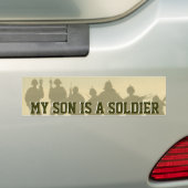 MIJN ZOON IS EEN SOLDaat AUTO STICKER (Op auto)