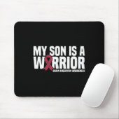 Mijn Zoon is een Warrior Brain Aneurysm Awareness Muismat (Met muis)