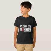 Mijn Zoon is een Warrior Brain Aneurysm Awareness T-shirt (Voorkant volledig)