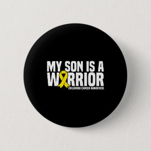 Mijn zoon is een Warrior Yellow Ribbon Childhood C Ronde Button 5,7 Cm