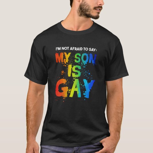 Mijn zoon is Gay Pride Month LGBT LGBTQ mama T-shirt (Voorkant)