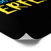 Mijn zoon is helemaal onderaan perfect syndroom poster (Hoek)