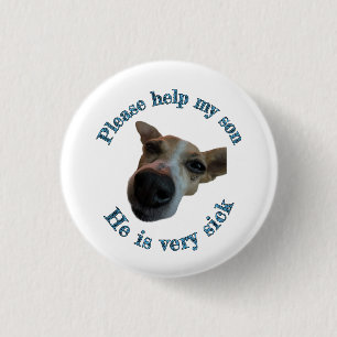 Mijn zoon is lelijk ronde button 3,2 cm