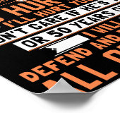 Mijn zoon is mijn Baby morgen en altijd Poster (Hoek)