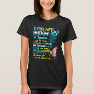 Mijn zoon is mijn beschermengel Ik ben zijn moeder T-shirt