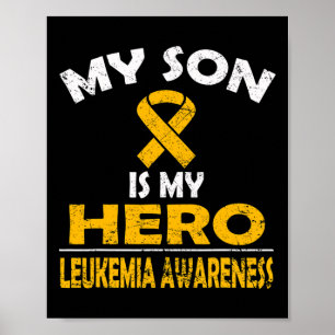 MIJN ZOON IS MIJN HERO LEUKEMIE BEWUSTZIJN VAN HET POSTER