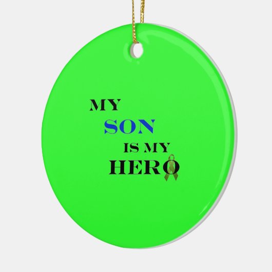 Mijn zoon is mijn Hero Ornament (Links)