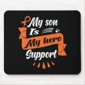 Mijn zoon is mijn steun voor leukemiekanker Awaren Muismat (Voorkant)