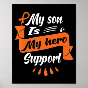 Mijn zoon is mijn steun voor leukemiekanker Awaren Poster
