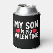 Mijn zoon is mijn Valentijn Mam Pap Liefde Familie Blikjeskoeler (Blikje Voorkant)