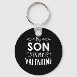 Mijn zoon is mijn Valentijn Shirt Schattigee moede Sleutelhanger