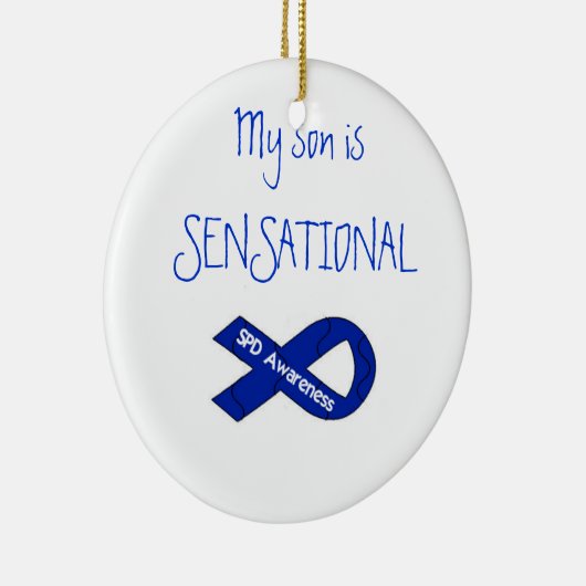 Mijn zoon is Sensational SPD Awareness Ornament (Rechts)