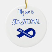 Mijn zoon is Sensational SPD Awareness Ornament (Voorkant)