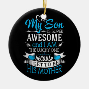 Mijn zoon is super geweldige keramisch ornament